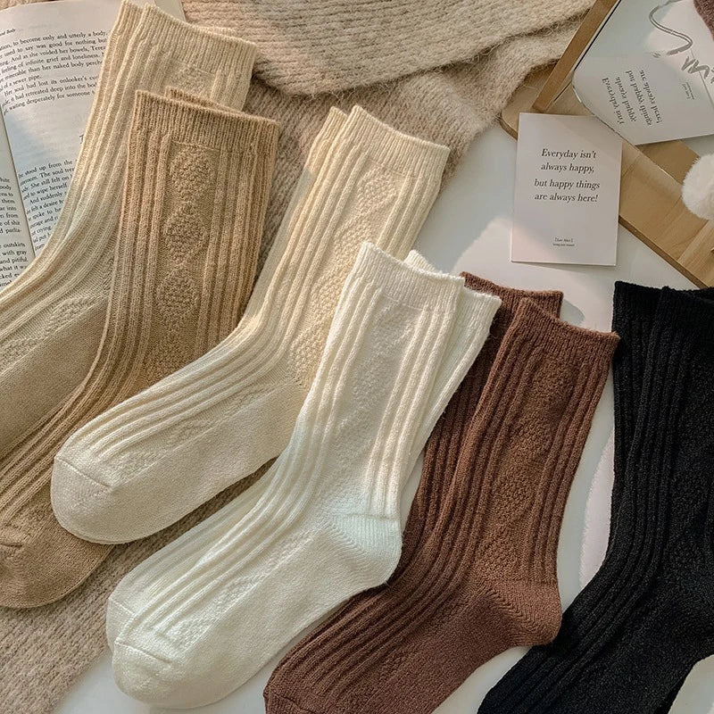 Elise Cashmere Sokken - Cozy Warme Set voor Winterdagen (3 Paar)
