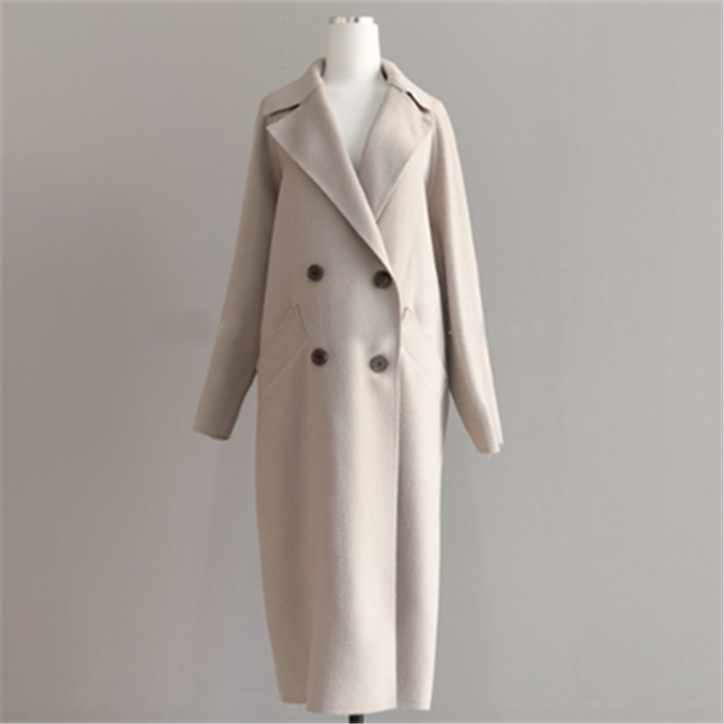 Olivia Luxe Getailleerde Wol Jas