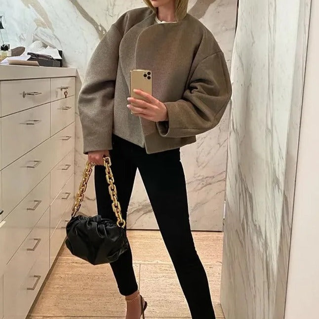 Emma Luxe Wol Korte Jas