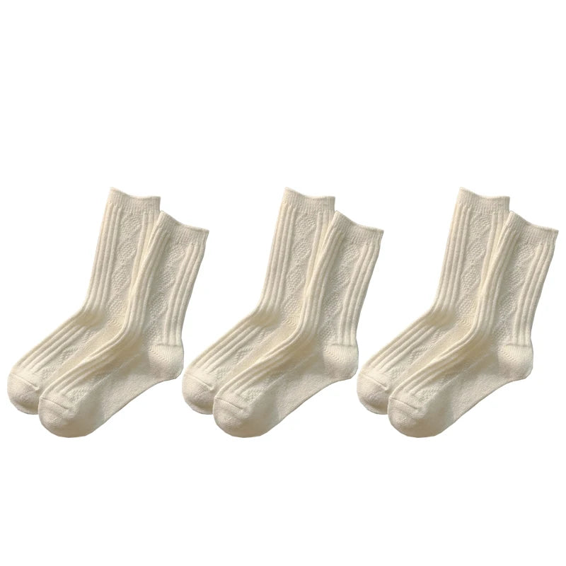 Elise Cashmere Sokken - Cozy Warme Set voor Winterdagen (3 Paar)