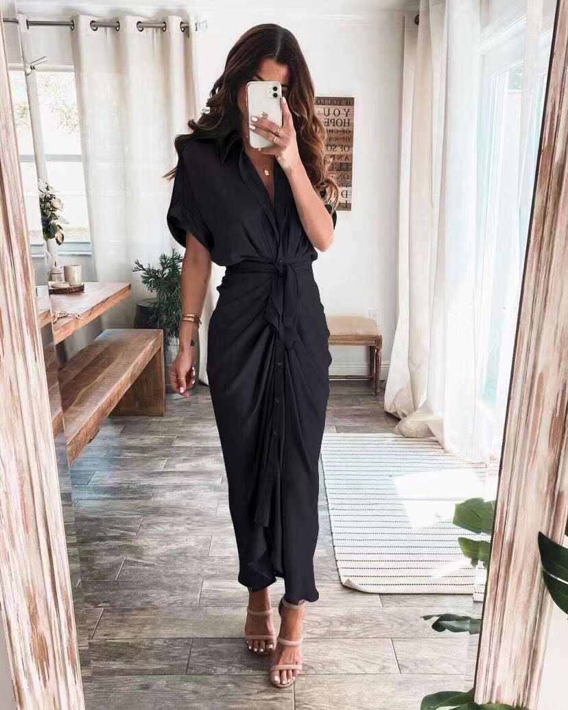 Amelia Elegant Zachte Maxi Jurk Dames