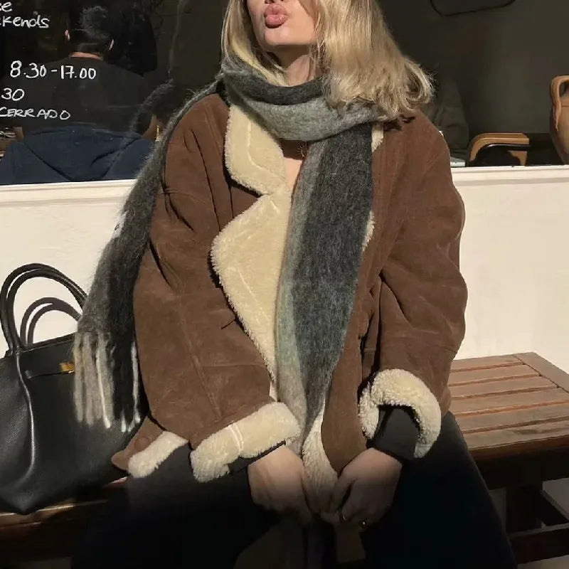 Yara Luxe Winterjas van Polyester voor Dames: Warm en Comfortabel