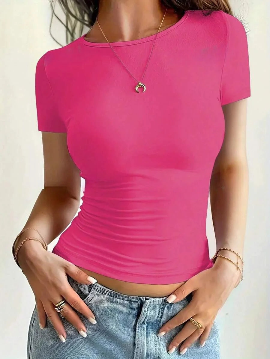 Celeste Slankvallende T-Shirt Top