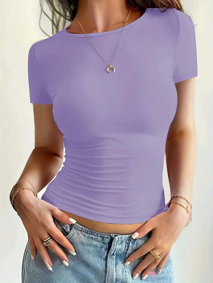Celeste Slankvallende T-Shirt Top