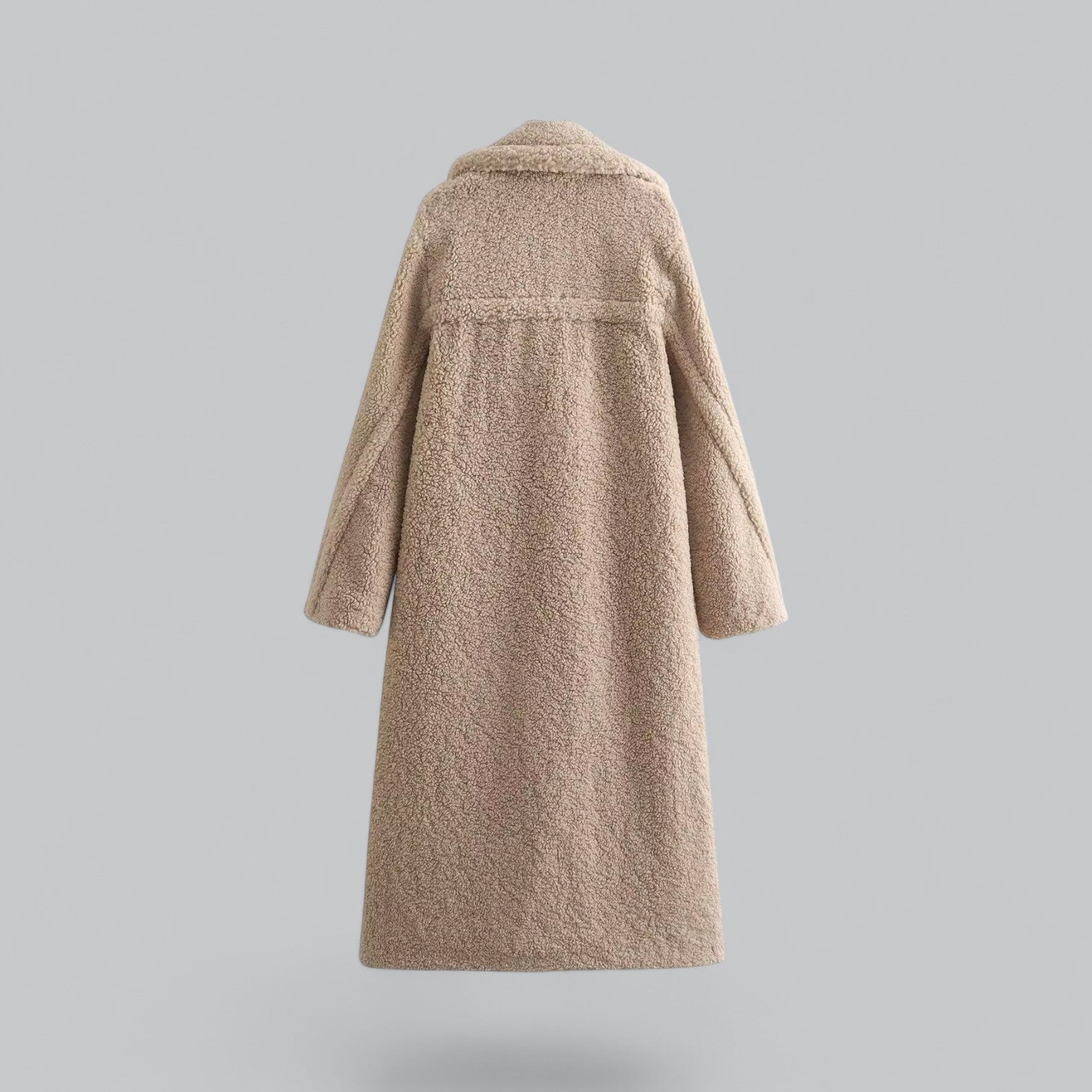 Amélie - Luxe Teddy Jas met Maxi Lengte en Klassieke Losse Pasvorm