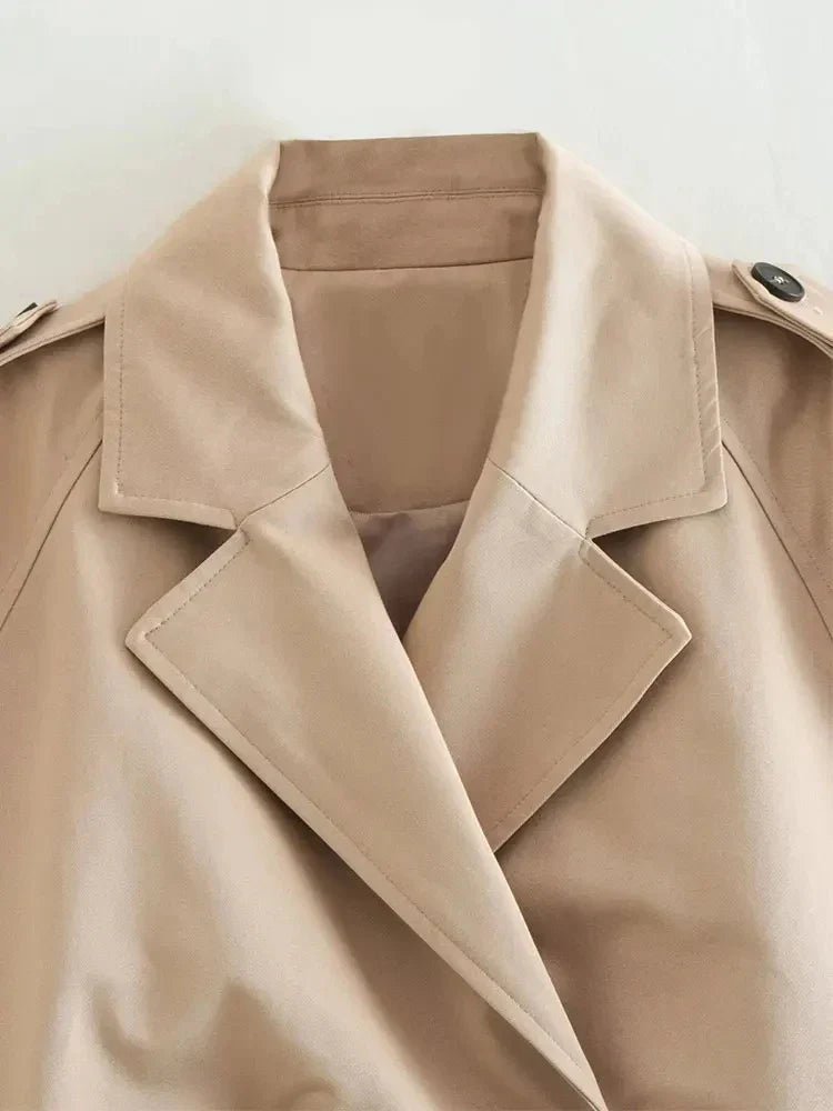Sophie Cropped Trenchcoat