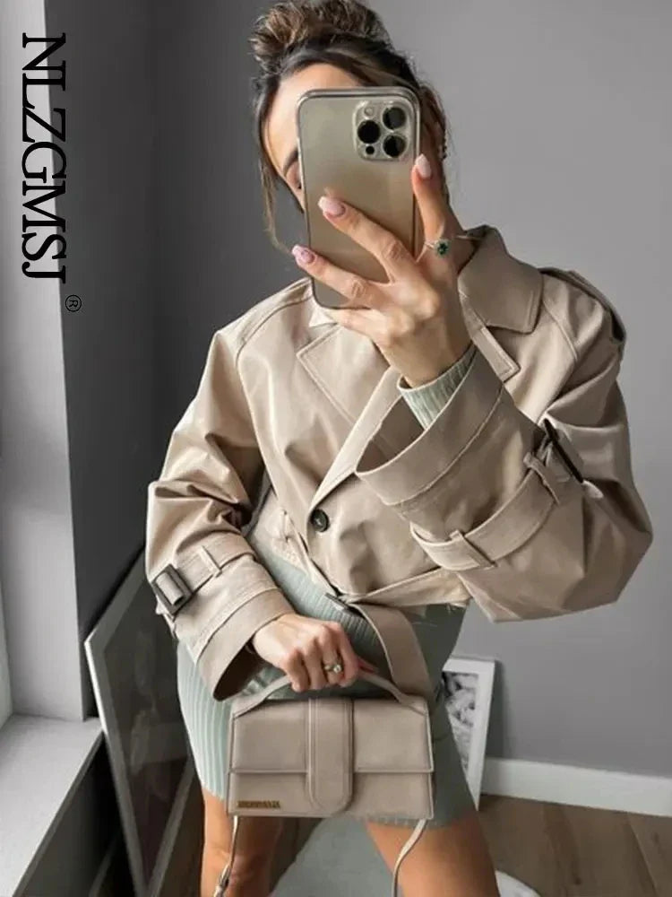 Sophie Cropped Trenchcoat