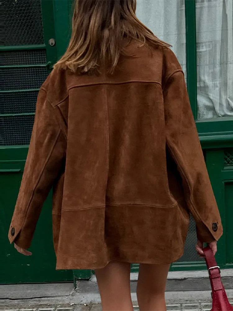 Anghélika Luxe Damesjas met Moderne Snit en Unieke Details