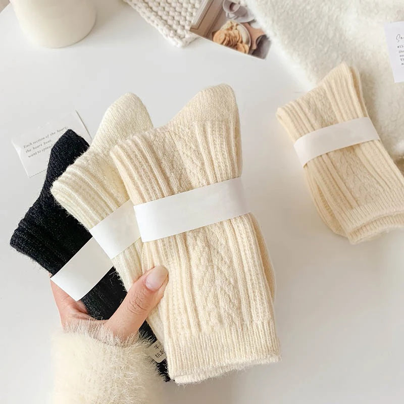 Elise Cashmere Sokken - Cozy Warme Set voor Winterdagen (3 Paar)