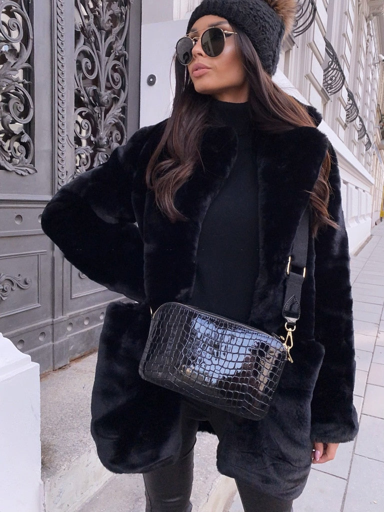 Charlotte Luxe Faux Fur Jacket | Perfect for Winter