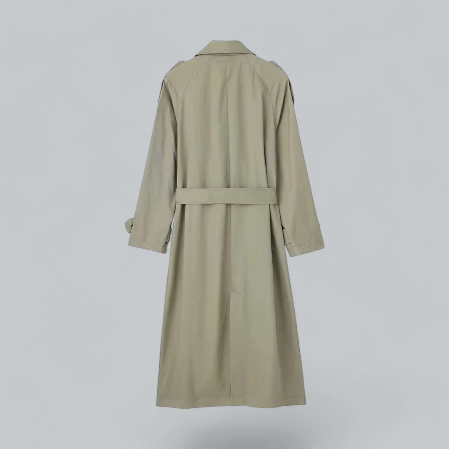 Aurelia - Luxe Dubbelrijige Trenchcoat met Tailleband