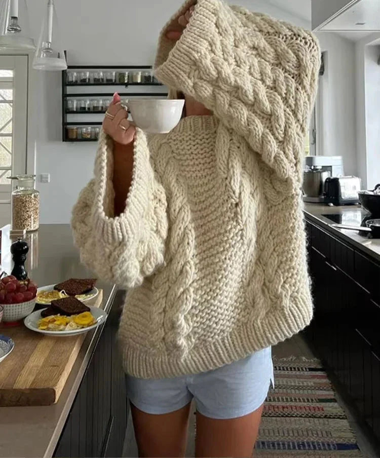 Emma Luxe Scandinavische Gebreide Trui - Comfort en Minimalistisch Design