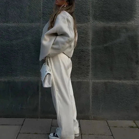 Emma Luxe Wol Korte Jas