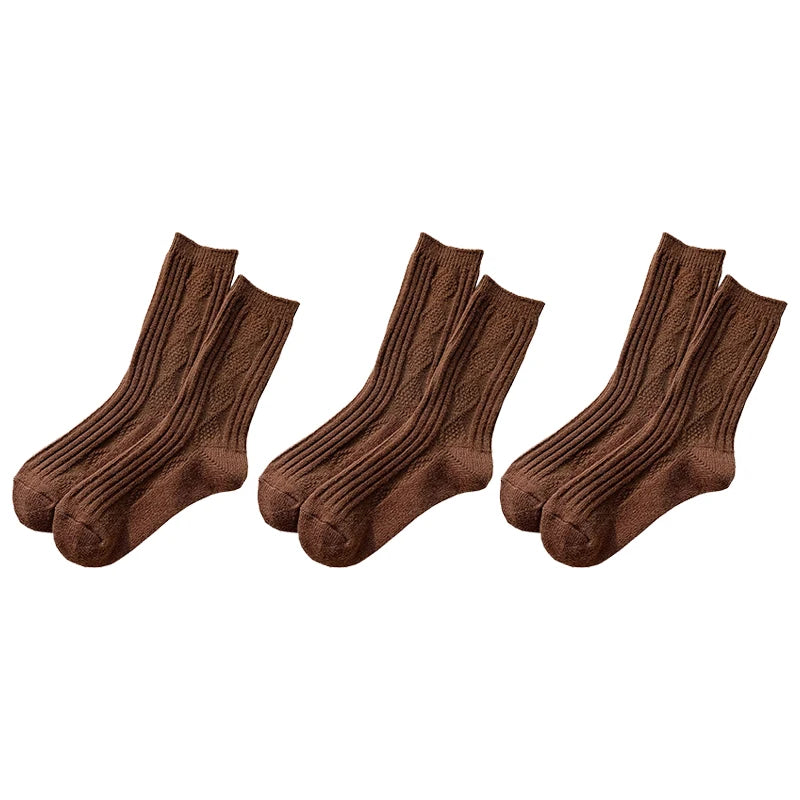 Elise Cashmere Sokken - Cozy Warme Set voor Winterdagen (3 Paar)