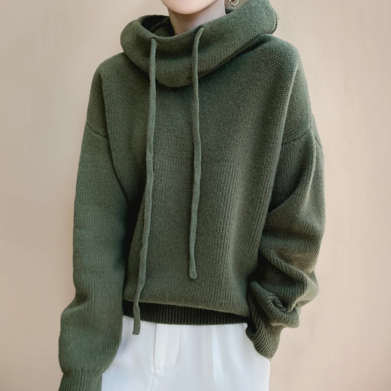 Livia Luxe Mohair Gebreide Hoodie