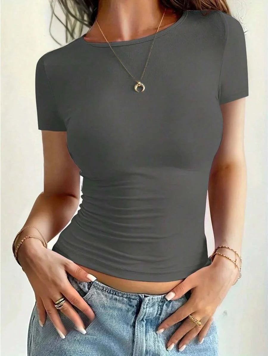 Celeste Slankvallende T-Shirt Top