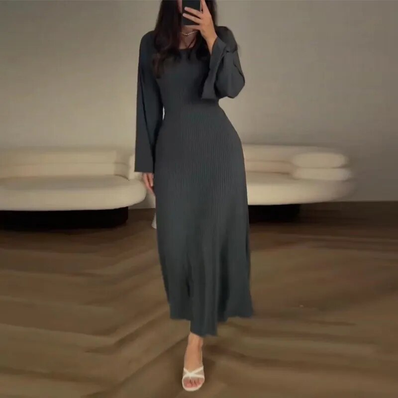 Isabella - Elegante ribgebreide jurk