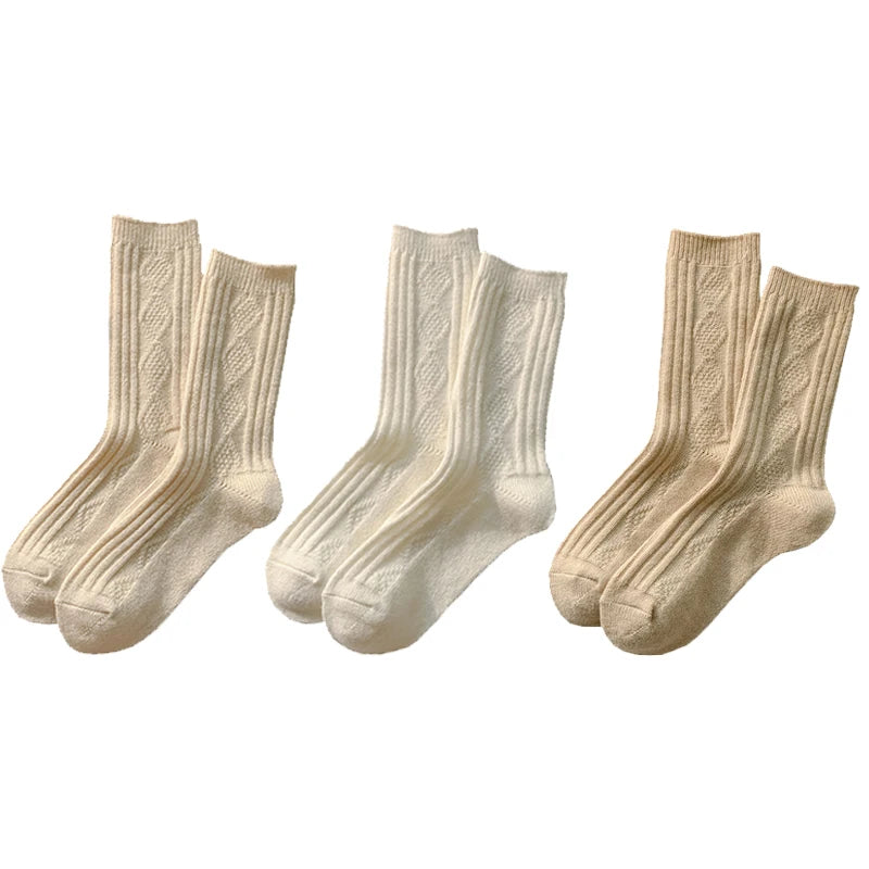 Elise Cashmere Sokken - Cozy Warme Set voor Winterdagen (3 Paar)