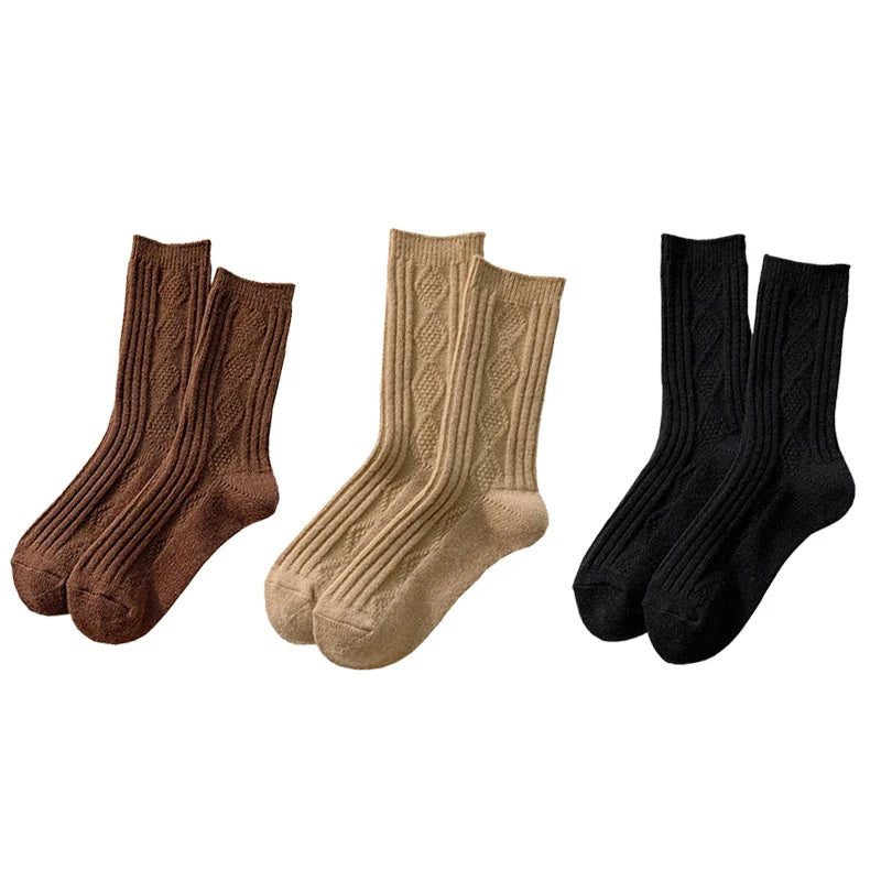 Elise Cashmere Sokken - Cozy Warme Set voor Winterdagen (3 Paar)