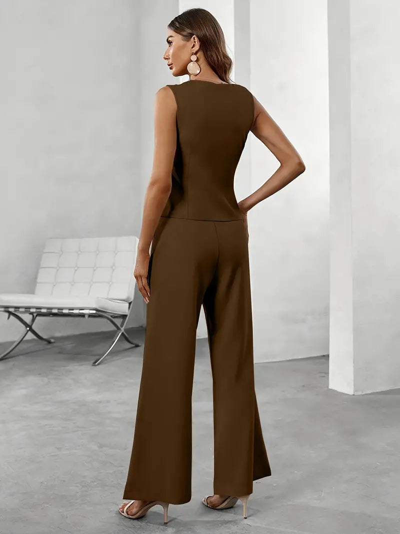 Sophie – Elegant Getailleerd Damespak met Luxe Afwerking