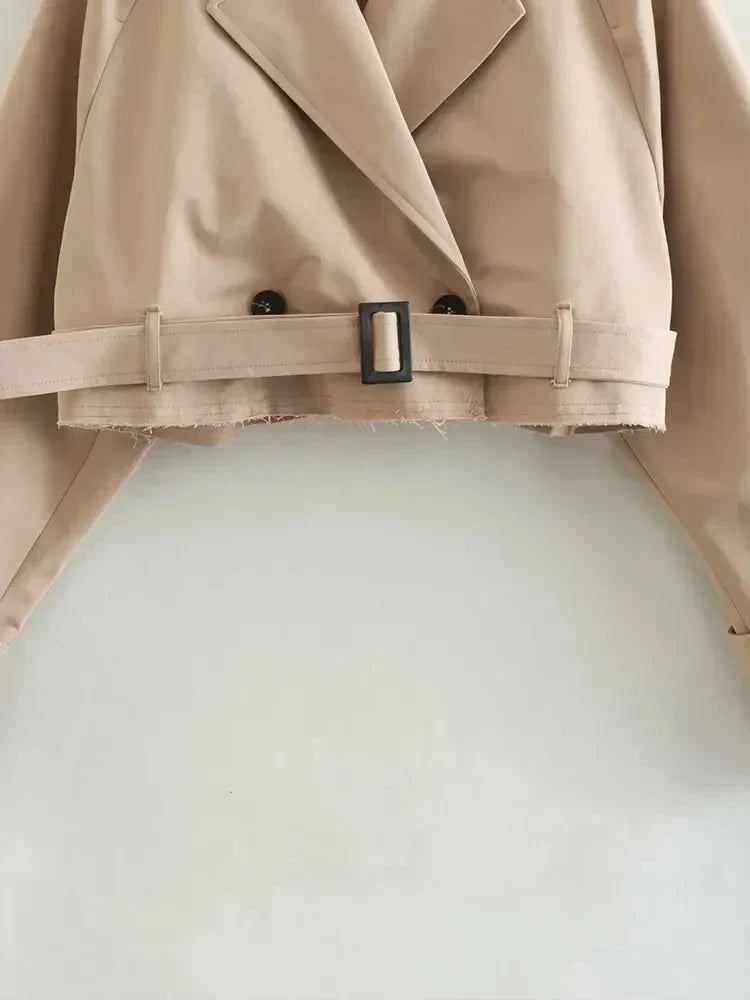 Sophie Cropped Trenchcoat