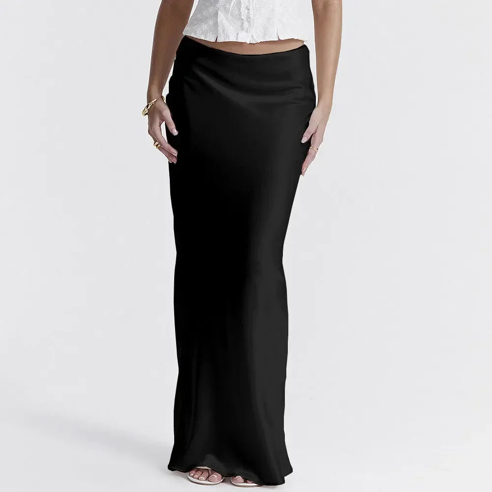 Sophia Luxe Satin Rok: De Essentie van Elegantie