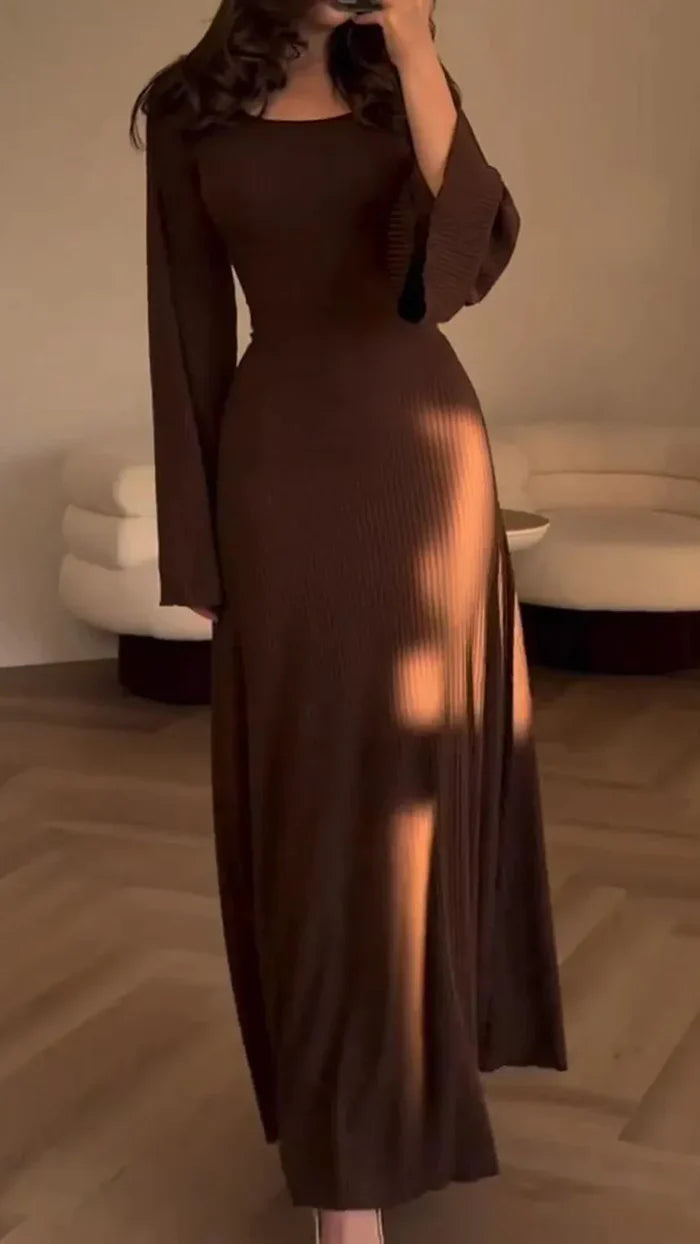 Isabella - Elegante ribgebreide jurk