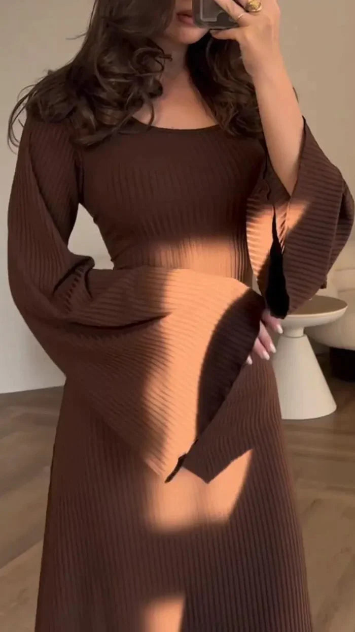 Isabella - Elegante ribgebreide jurk