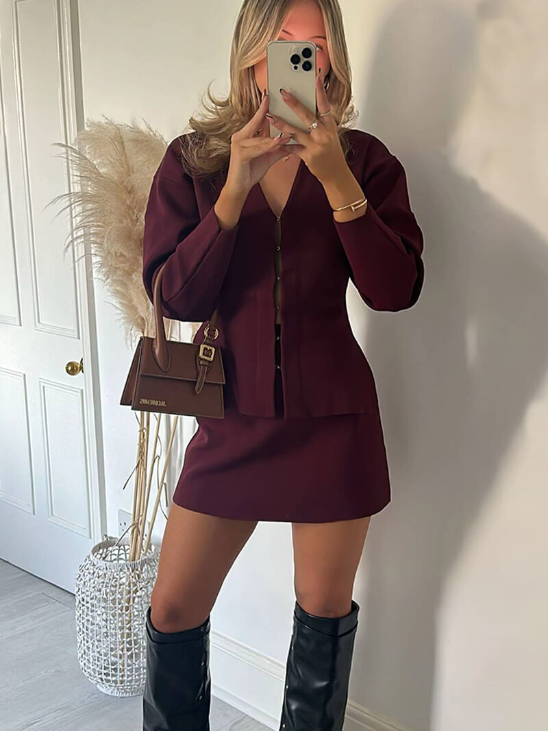 Cathy - Klassieke Knit Set voor Stijl en Comfort