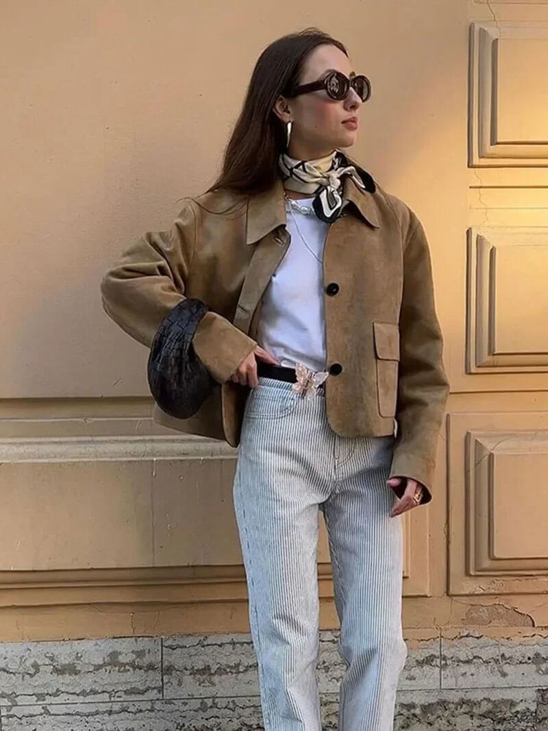 Yara Luxe Suède Blazer - Elegant en Veelzijdig voor Elke Gelegenheid