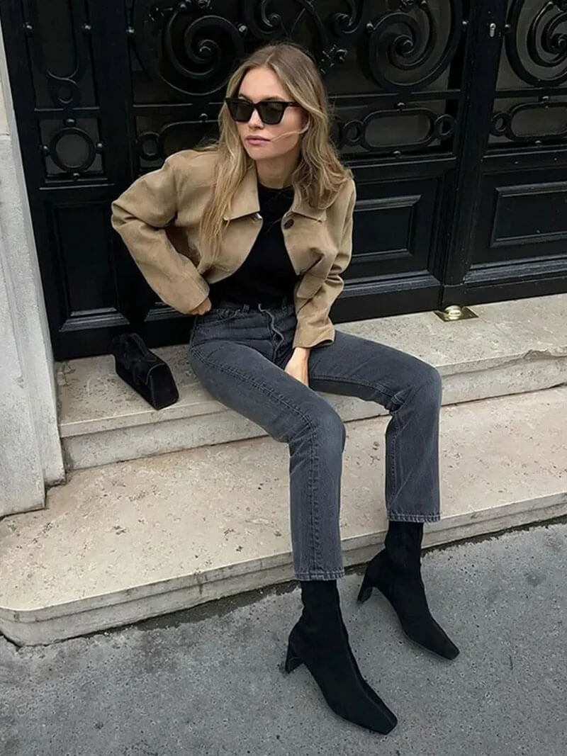 Yara Luxe Suède Blazer - Elegant en Veelzijdig voor Elke Gelegenheid