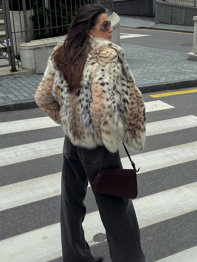 Yara Luxe Imitatiebont Jas
