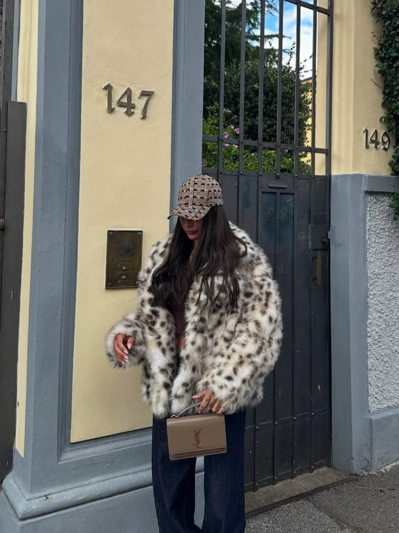 Yara Luxe Imitatiebont Jas