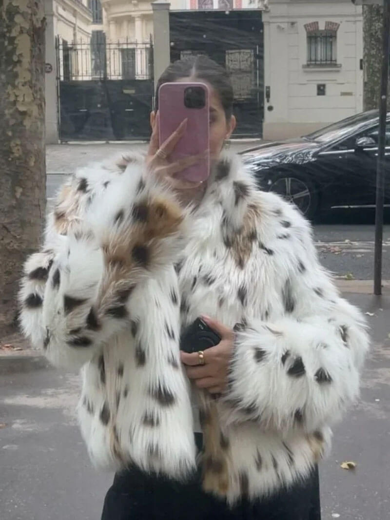 Yara Luxe Imitatiebont Jas