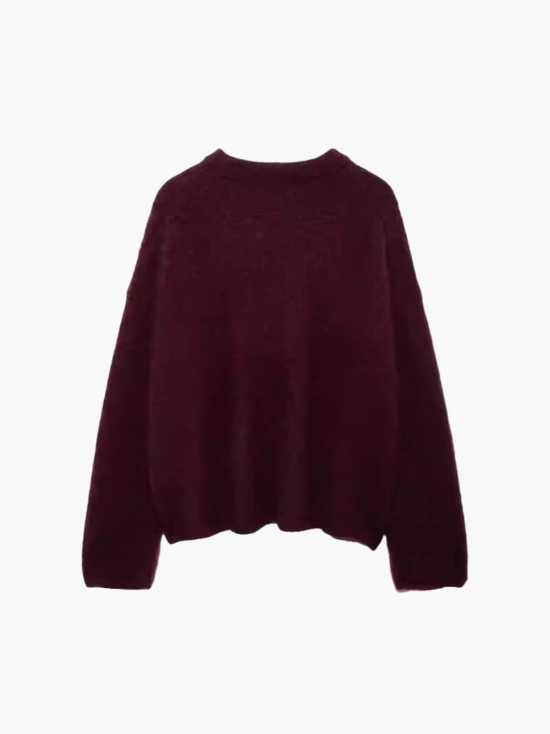 Shiela - Elegante Bourgondische Pullover