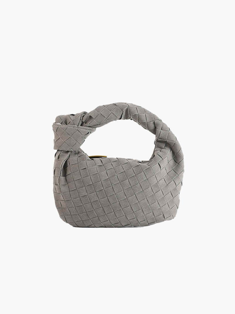 Suede Woven Mini - Gevlochten Mini Tas voor Diner en Dagelijks