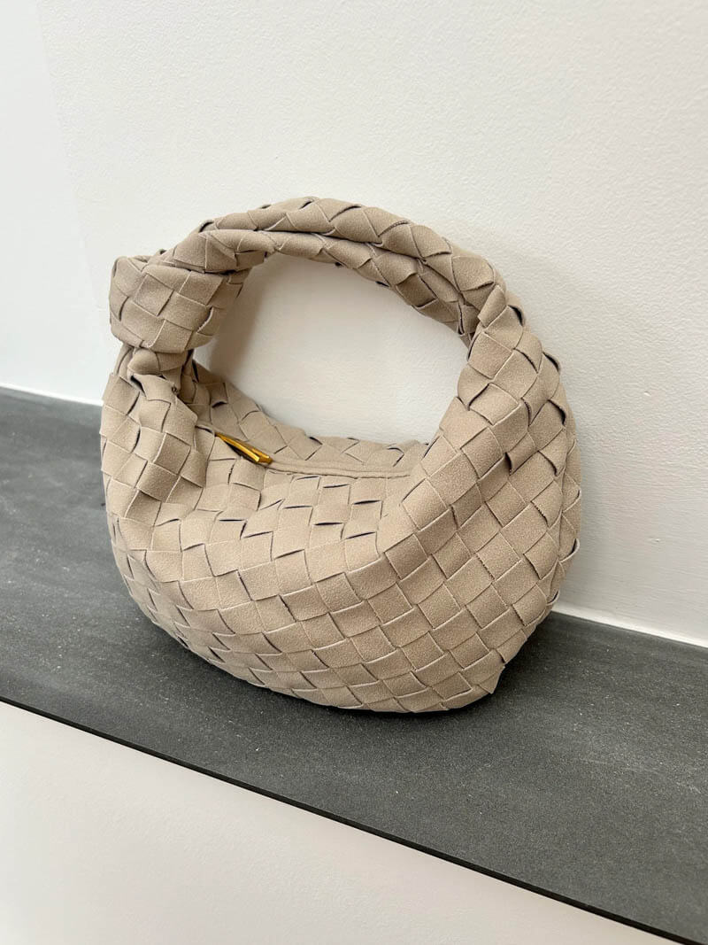 Suede Woven Mini - Gevlochten Mini Tas voor Diner en Dagelijks