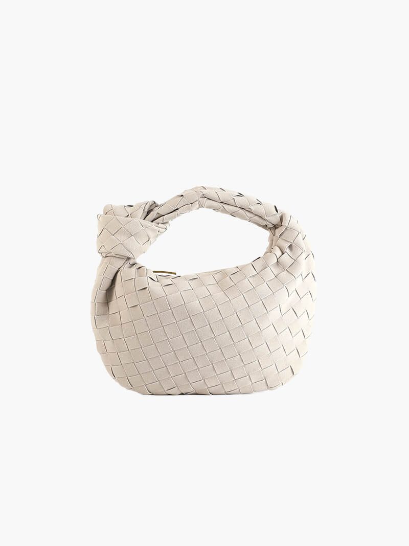 Suede Woven Mini - Gevlochten Mini Tas voor Diner en Dagelijks