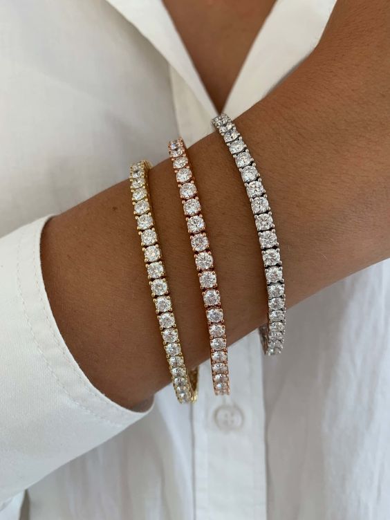 Soera Verfijnd Tennisarmband met Luxe Uitstraling