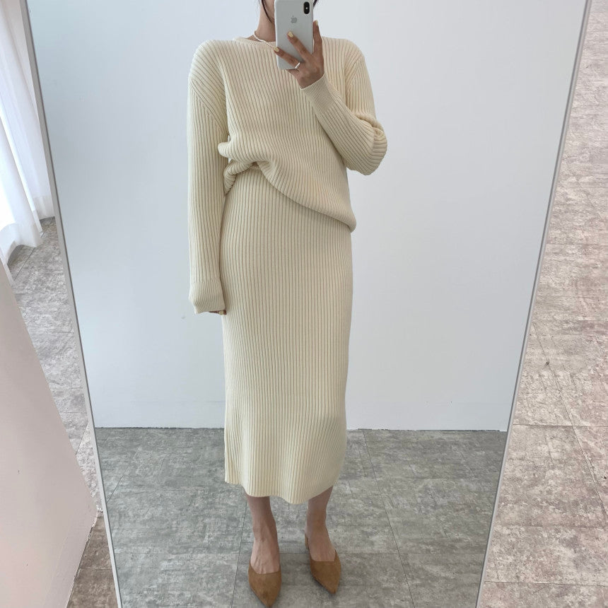 Stansie Luxe Twee Stuks Trui Set - Chic & Elegant, Zacht & Gezellig Gebreid Stof