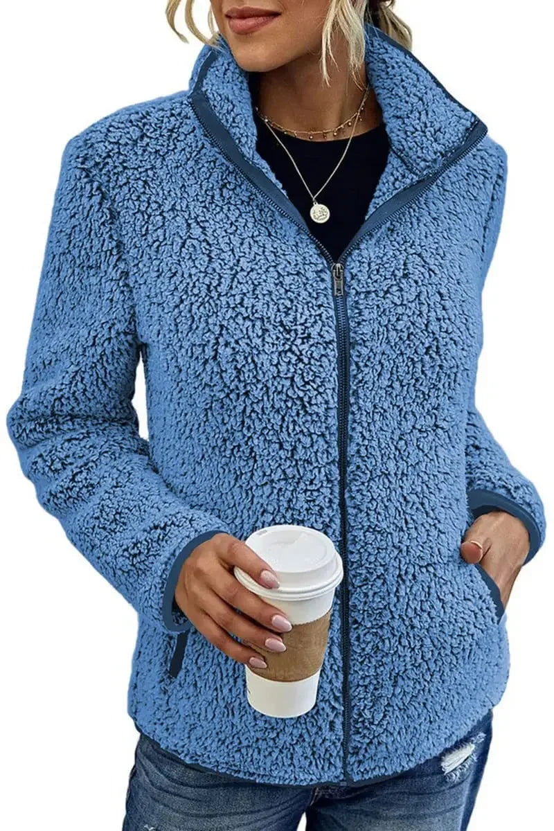 Elena Teddy Fleece Jas voor Dames