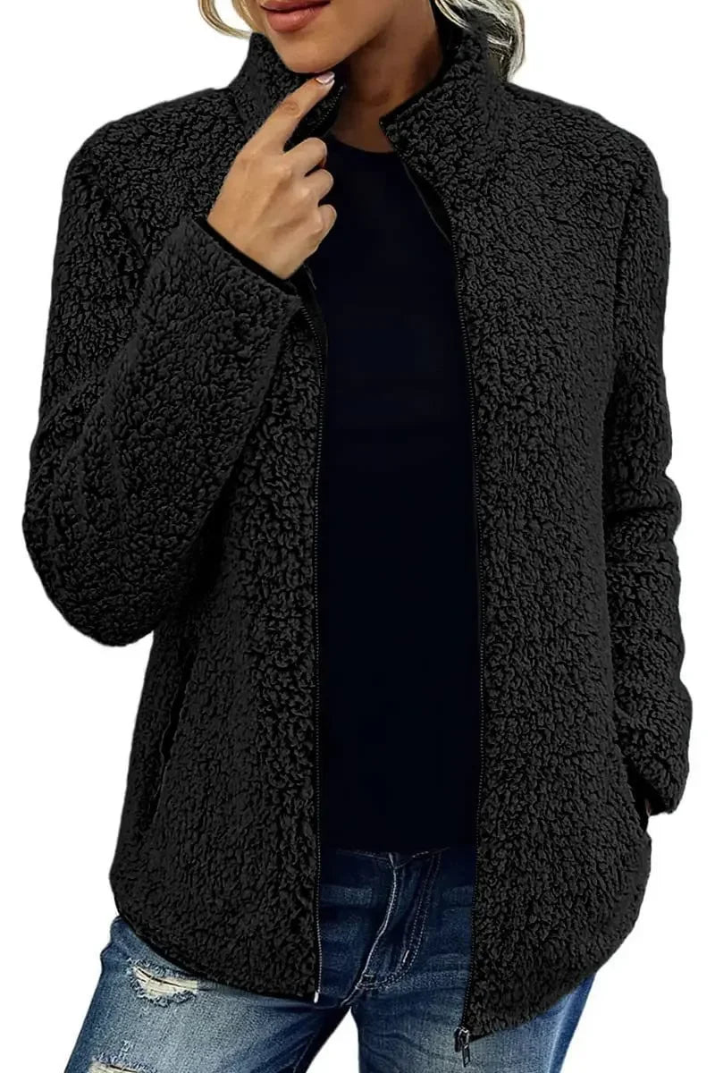 Elena Teddy Fleece Jas voor Dames