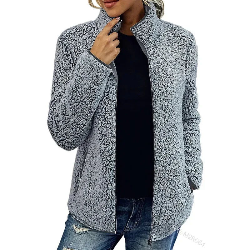 Elena Teddy Fleece Jas voor Dames