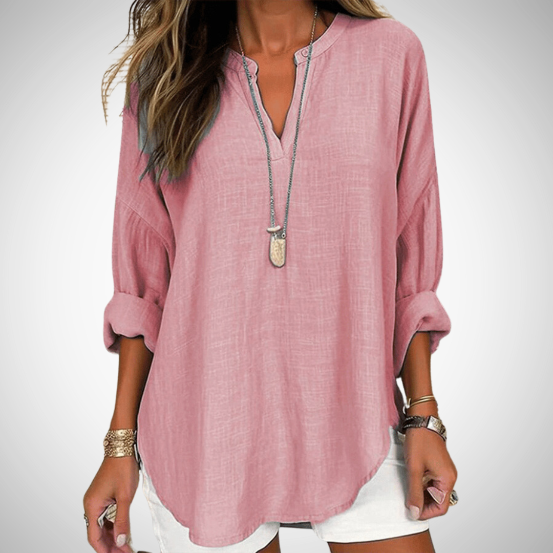 Daisy Luchtig Katoenen Beach Shirt