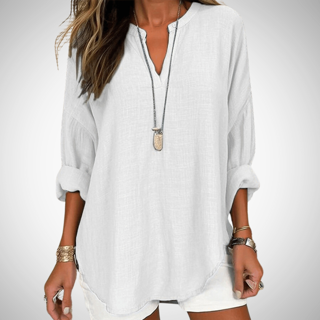 Daisy Luchtig Katoenen Beach Shirt