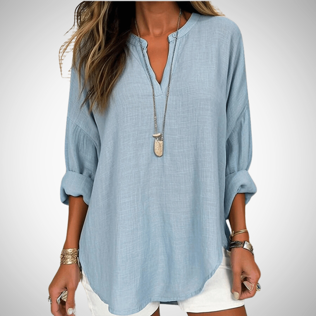 Daisy Luchtig Katoenen Beach Shirt