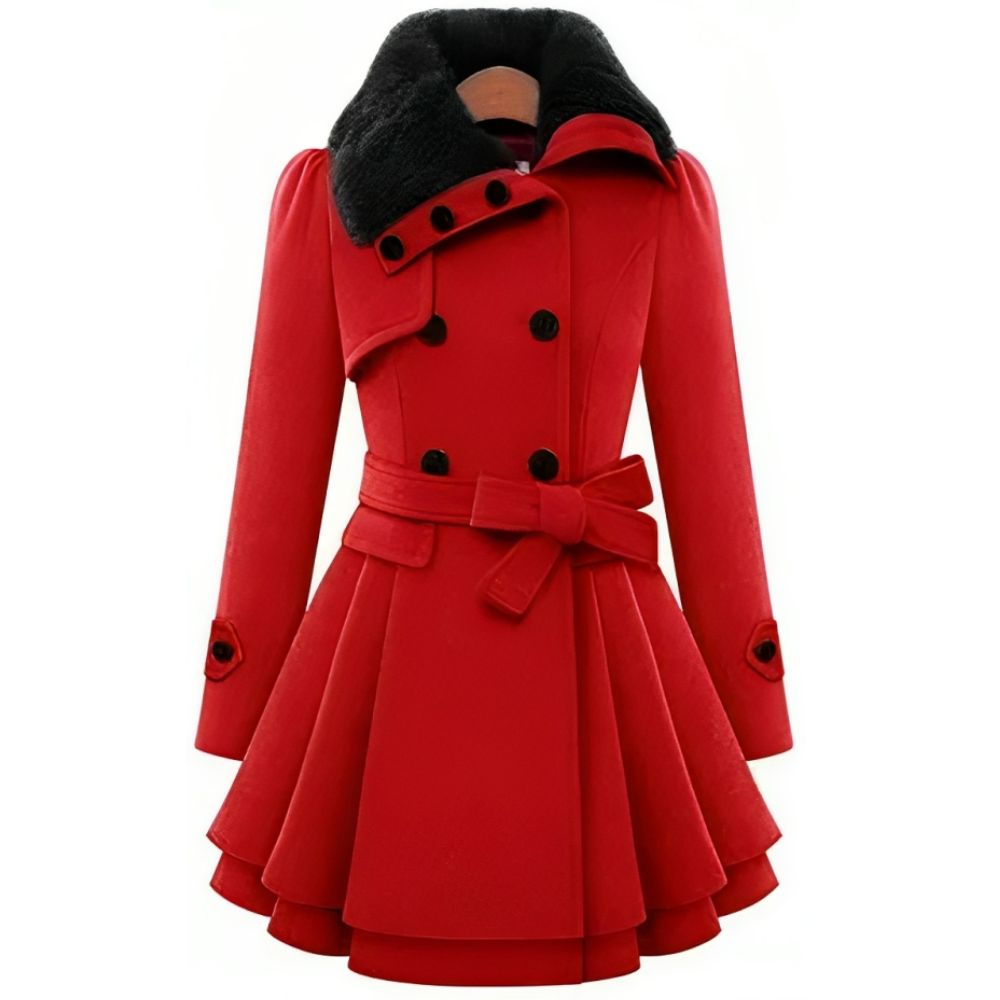 Vivienne Luxe Getailleerde Trenchcoat Jas