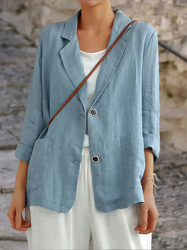 Willow Elegant Lightweight Linen Blazer for Casual Chic