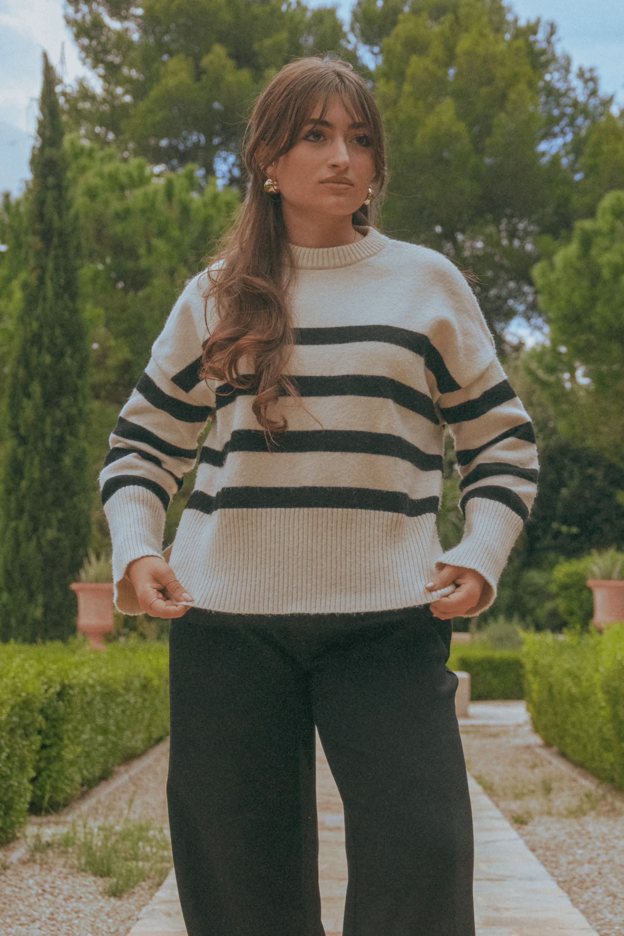 Marie – Klassieke Gestreepte Trui