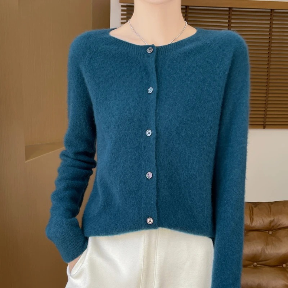 Amara - Zachte Merino Wol Cardigan